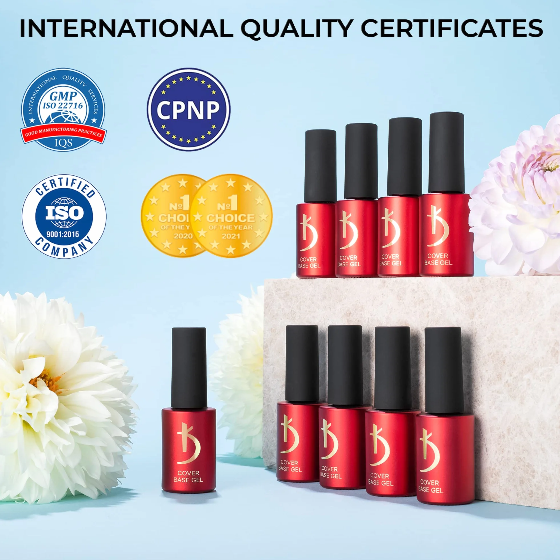 Kodi Professional Vernis Semi Permanent Laiteux Lilas Brillants Flocons Camouflage 7ml Base Gel Cover Milky Lilac Flakes Base Coat