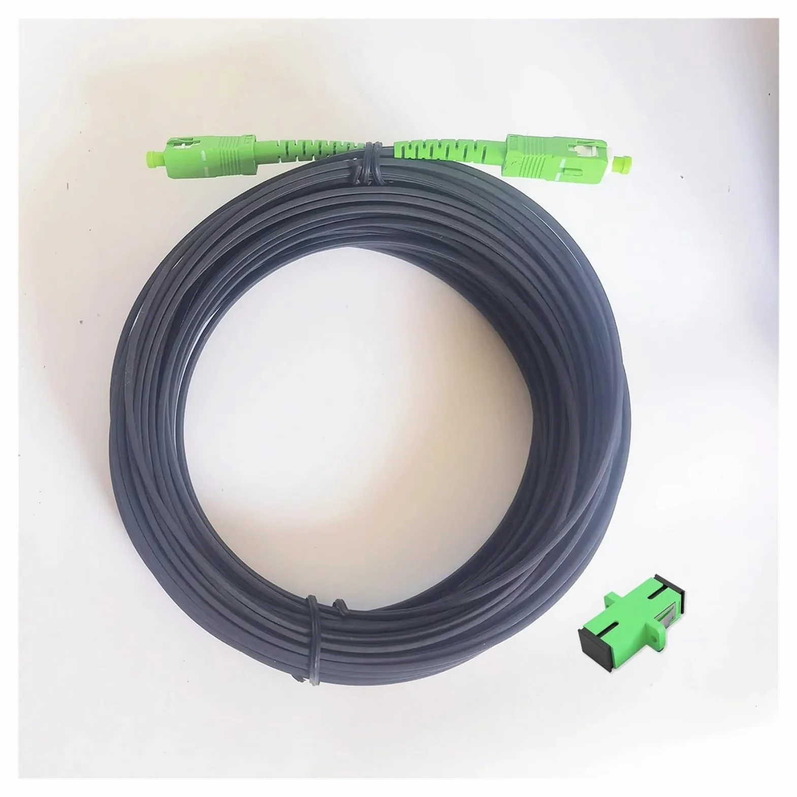 Cordon de raccordement à fibre optique monomode SC/APC vers SC/APC – Câble de dérivation intérieur de 10 M à 60 M, 1 pièce(50M)