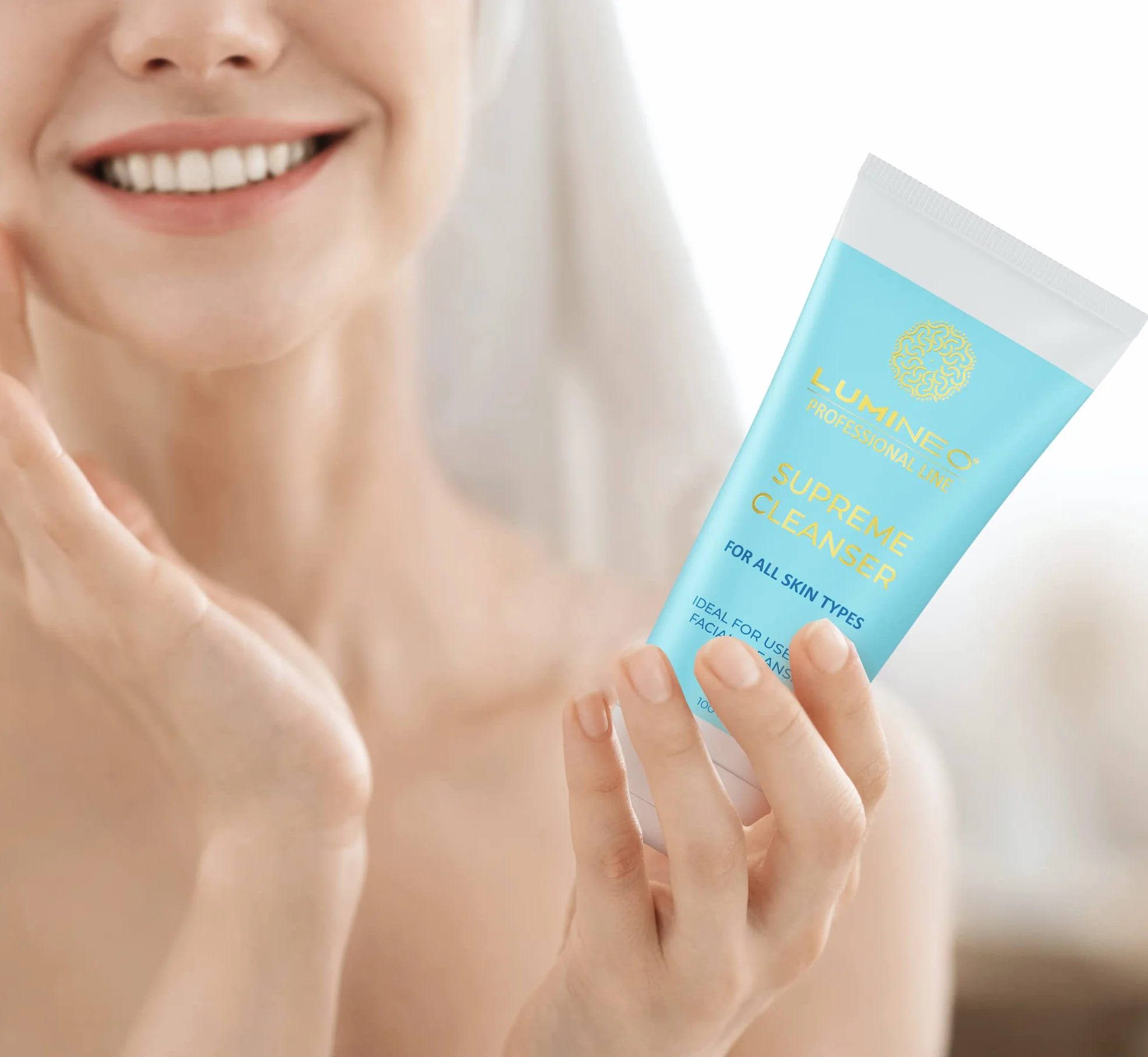 Lumineo Gel nettoyant pour le visage démaquillant pour brosses électriques