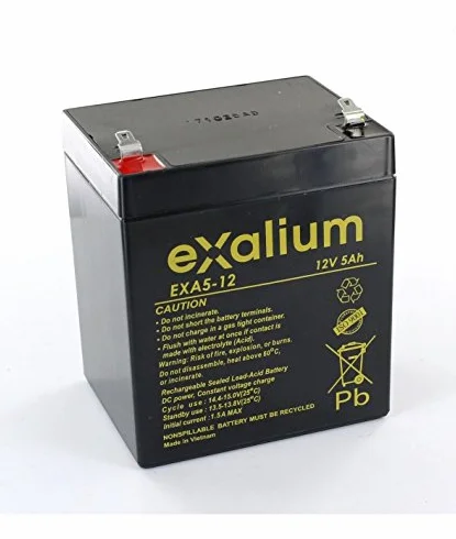 Exalium Batterie Plomb 12V 5Ah EXA5-12