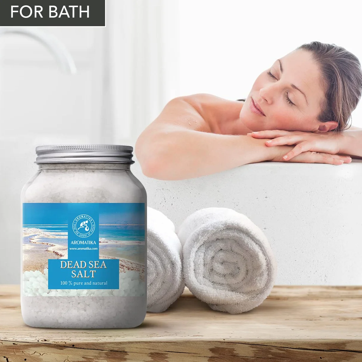 Sel de Mer Morte 1000g Pur et Naturel Sels de Bain Relaxant