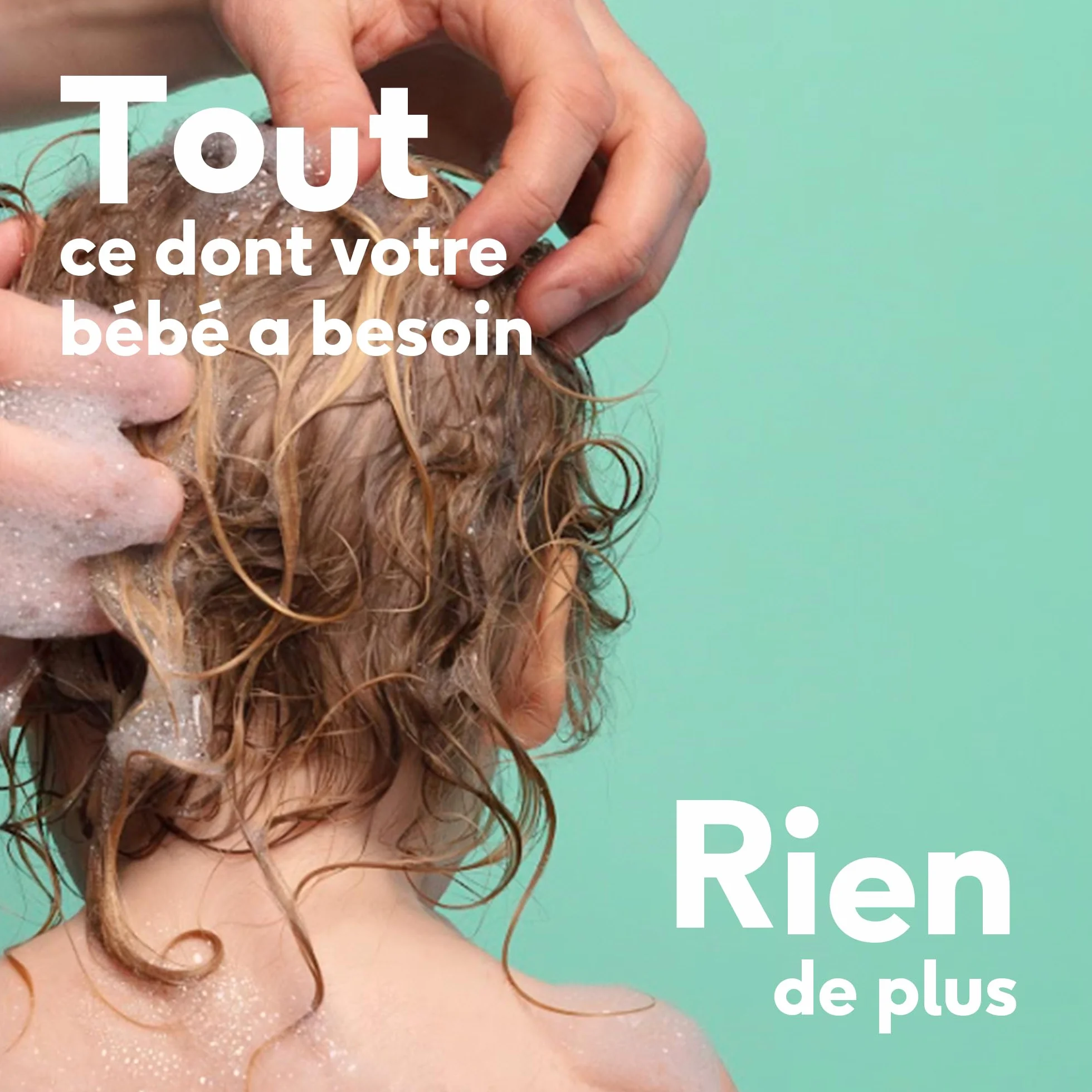 Naïf Shampoing Soin Bébé & Enfant 500 ml – Naturel, Vegan, Sans SLES, Sans Microplastiques