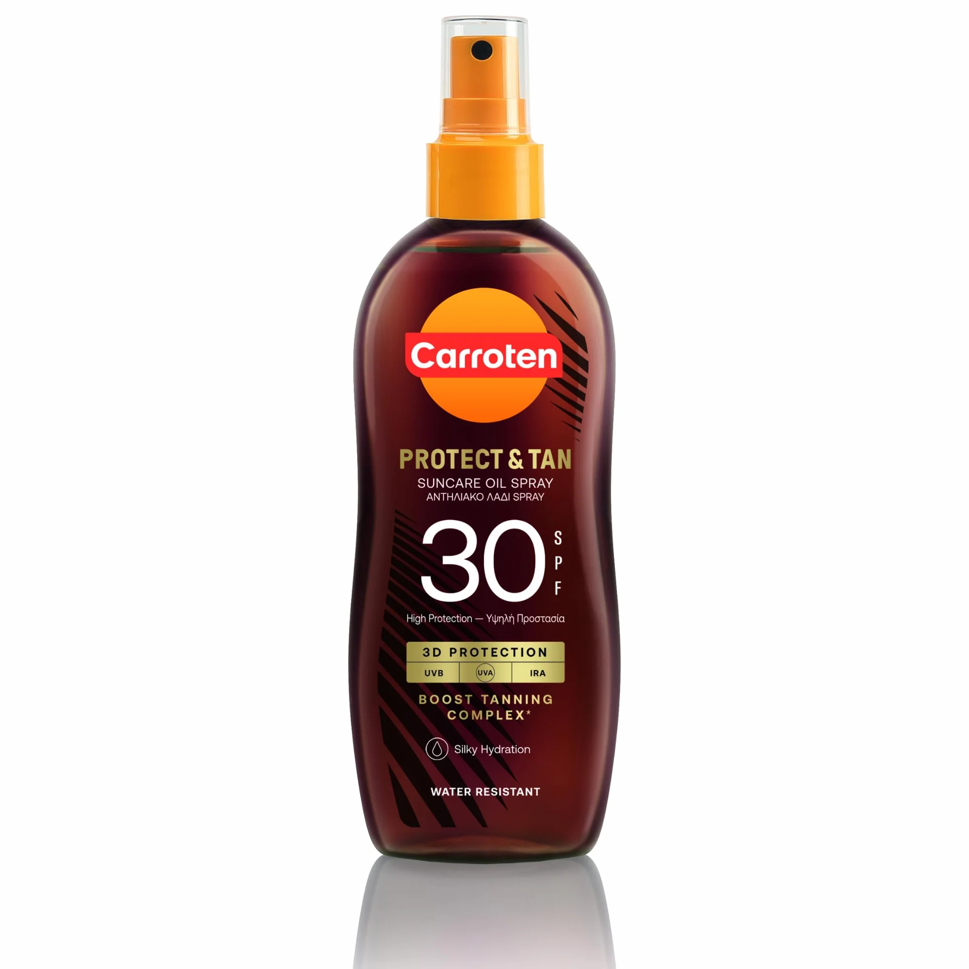 Carroten OmegaCare Tanning Oil FPS 30 150 ml - Huile Bronzante avec Acides Gras Oméga - Protection Solaire