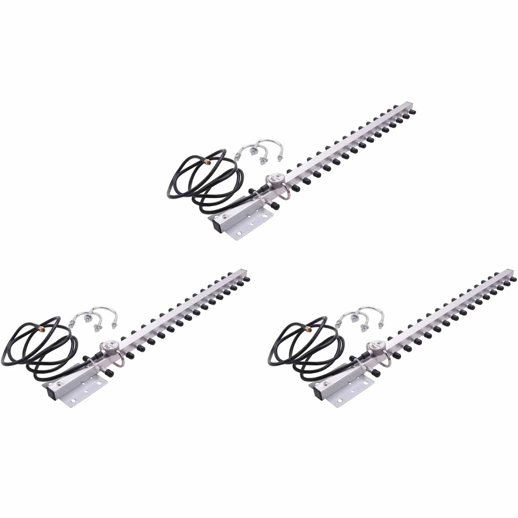 3X 2.4Ghz Antenne WiFi 25Dbi Rp SMA Câble Modem Modulaire Amplificateur Directionnel Antenne sans ExtÉRieure