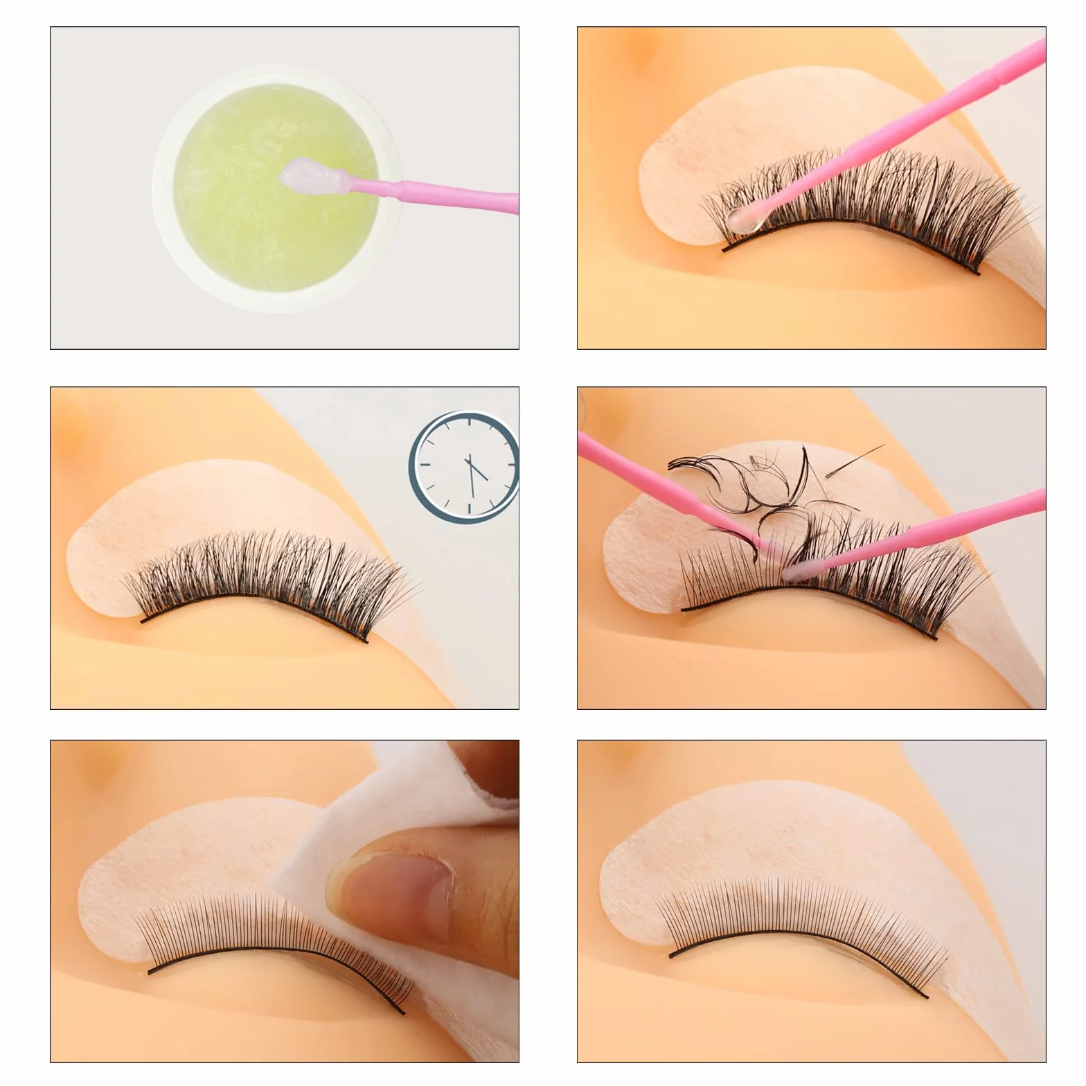 EMEDA Crème démaquillante 10g dissolvant adhésif pour extensions de cils