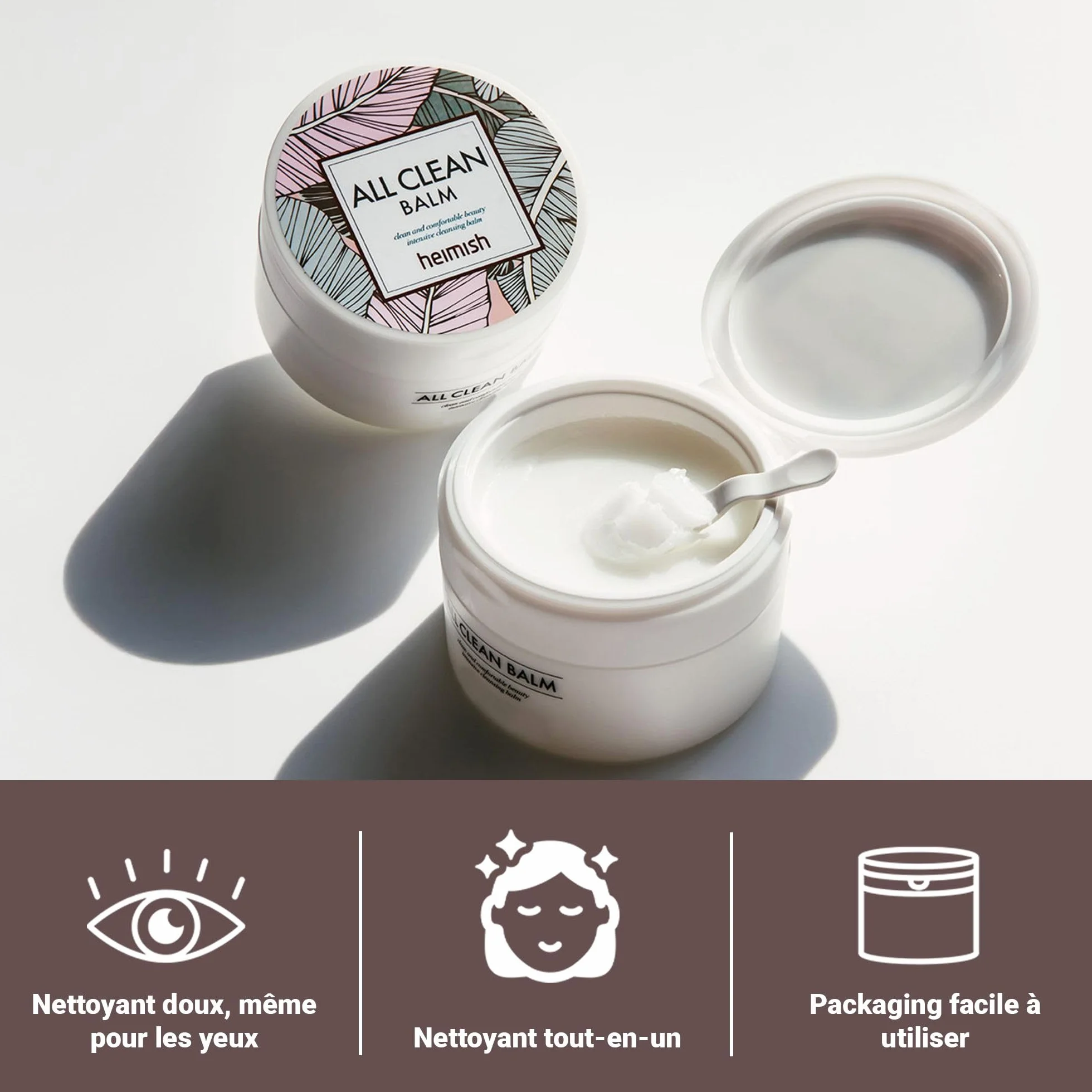 HEIMISH All Clean Balm 120ml - Baume nettoyant multi-usages démaquillant visage