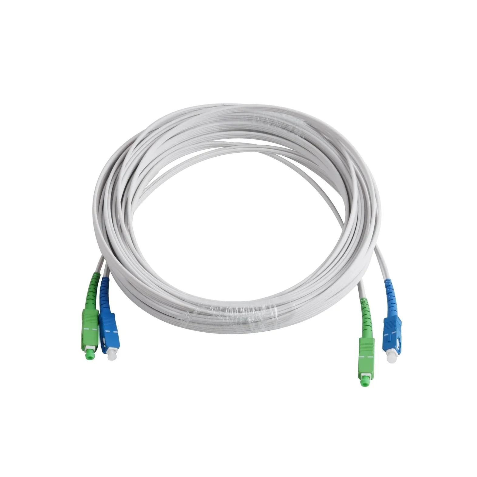 Fil d'extension optique SC UPC + à UPC +, fil de cuir intérieur monomode à 2 cœurs, câble à Fiber optique de 100M/120M/150M/200M/300M(200M)