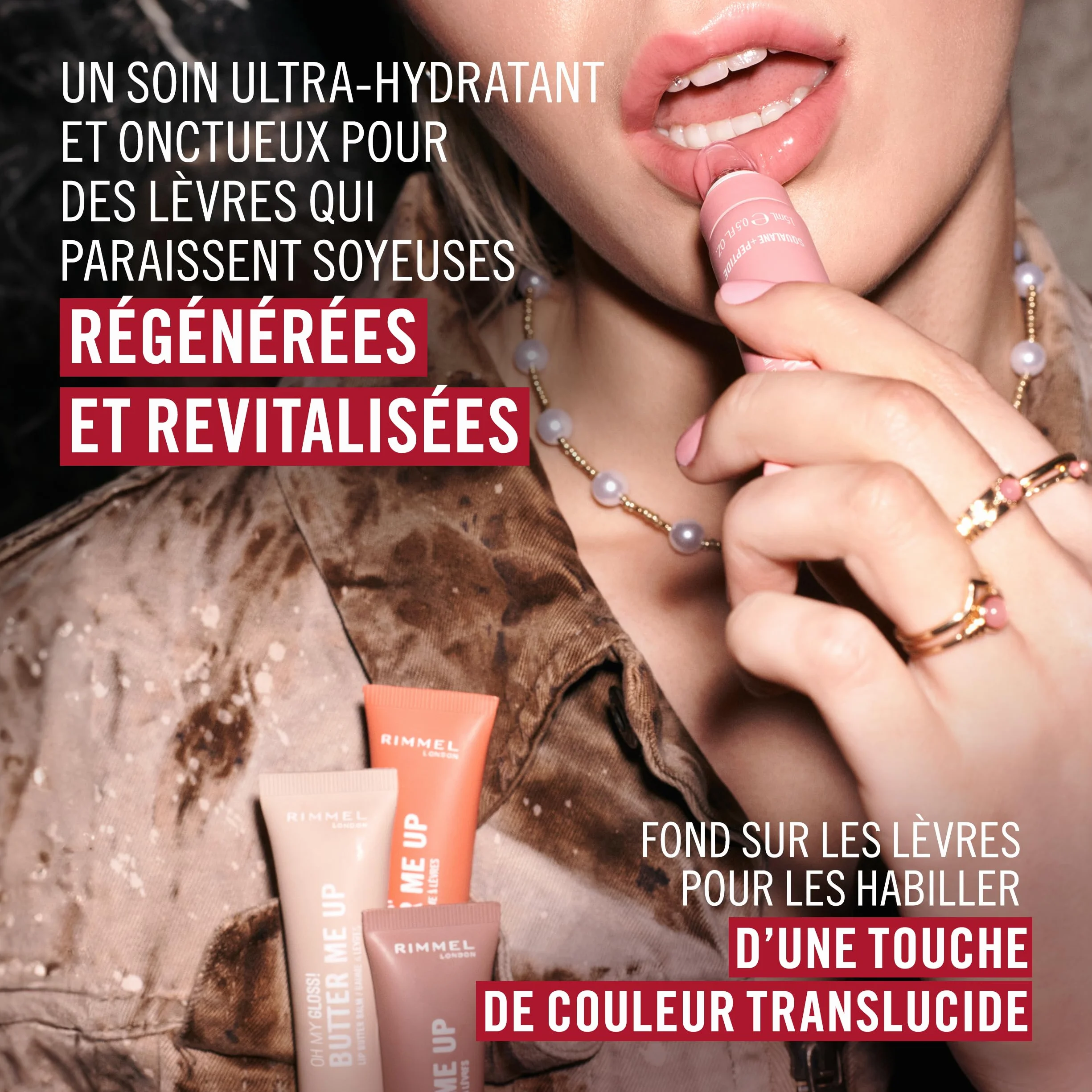 Rimmel London Oh My Gloss Butter Me Up Baume à lèvres 002 Latte Delight 15 ml