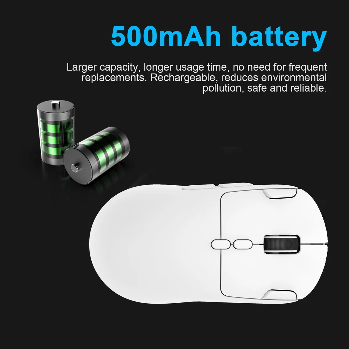 Tangxi Souris de Jeu sans Fil, 3 Modes 2,4 GHz BT USB Filaire, 6 Niveaux