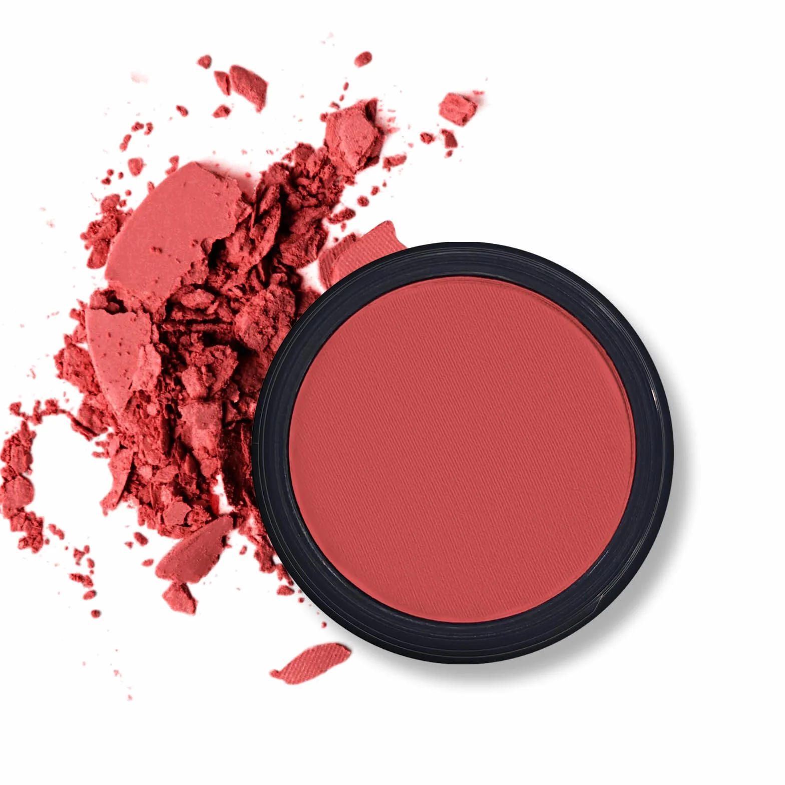 Palette de fards à paupières rouge uni tons nudes mats waterproof haute pigmentation longue durée