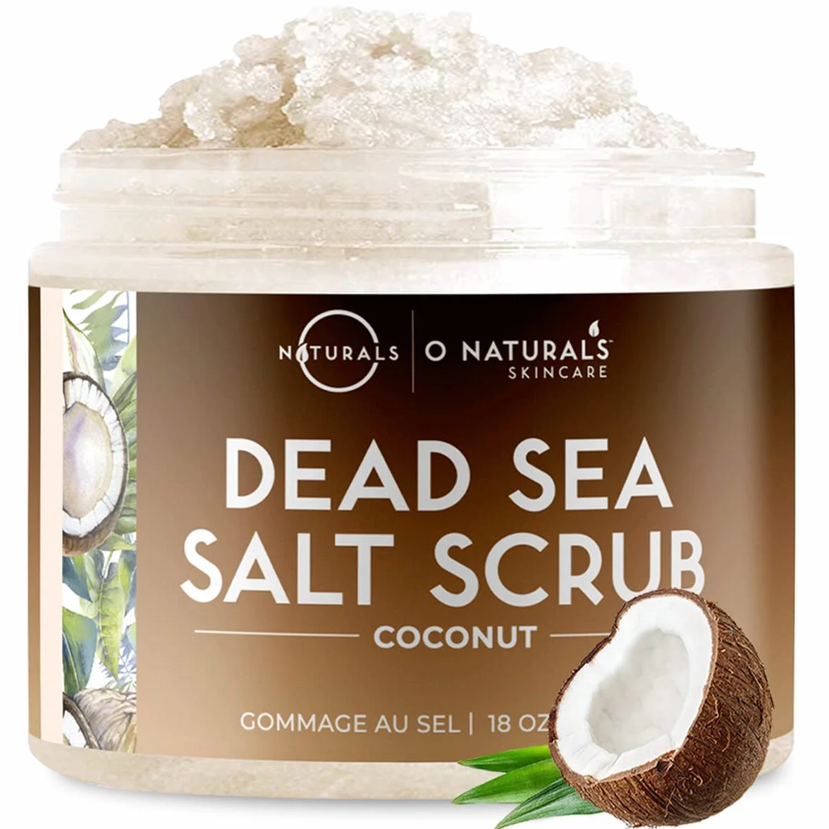 O Naturals Gommage ultra-hydratant à la noix de coco et au sel de la mer Morte 500 g