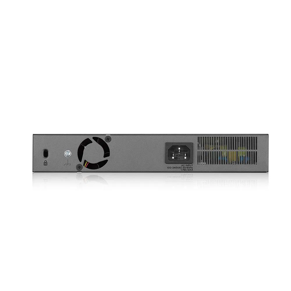 Zyxel Commutateur PoE+ 8 Ports Gigabit géré Intelligent | Budget de 130 W | 2 Ports Gigabit cuivre + 2 SFP | Gestion du Cloud nébuleuse | Longue portée [GS1350-12HP]