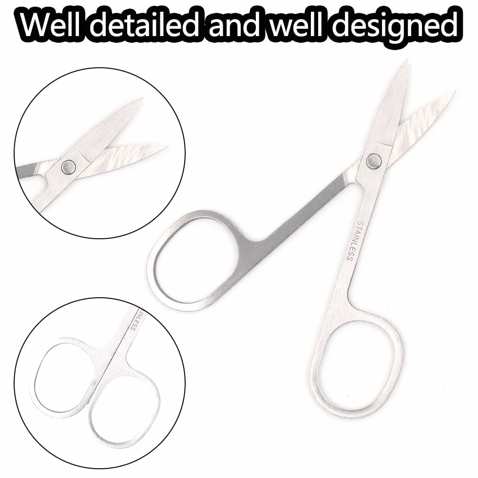 Ciseaux à Ongles Professionnels Acier Inoxydable Multifonctionnel pour Manucure