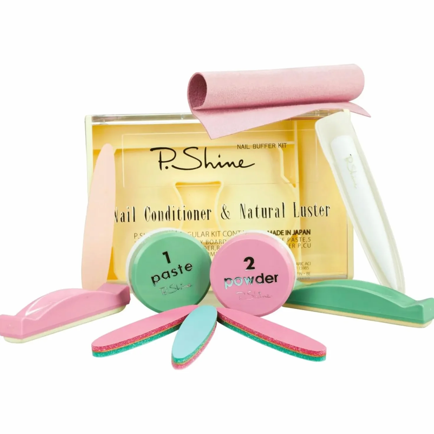 P-Shine Kit Manucure Japonaise Professionnel Soin Ongles Endommagés