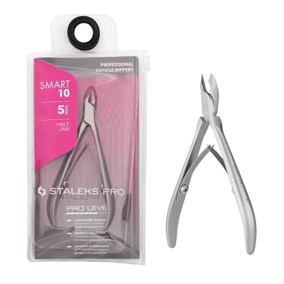 STALEKS PRO Pince à cuticules professionnelle 5 mm acier inoxydable Smart 10-5
