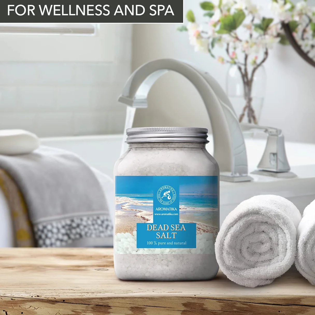 Sel de Mer Morte 1000g Pur et Naturel Sels de Bain Relaxant