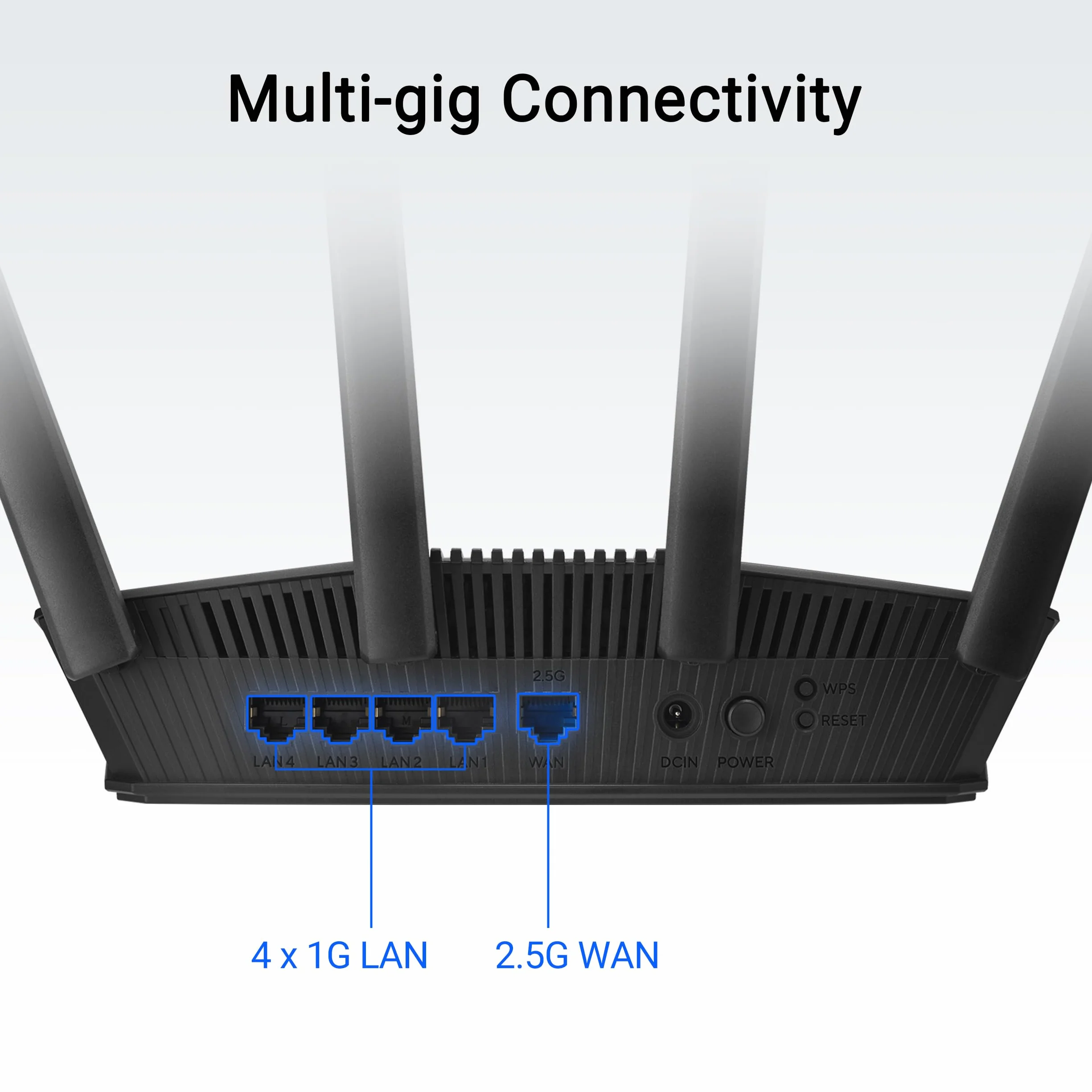 Asus RT-Be55 Router Wireless 2.5 Gigabit Ethernet DuaL-Band [2.4 Ghz/5 Ghz] Nero (asus RT-Be55 Dual Band Wifi 7 Router)