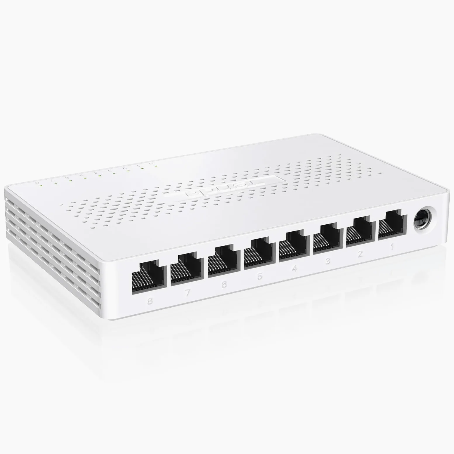 Tenda Switch Ethernet 2.5Gbps, 8 Ports Switch 2.5 Gigabit, Unmanaged, Compatible avec 100/1000/2500Mbps pour PC NAS, Plug-and-Play, sans Ventilateur (SE108)