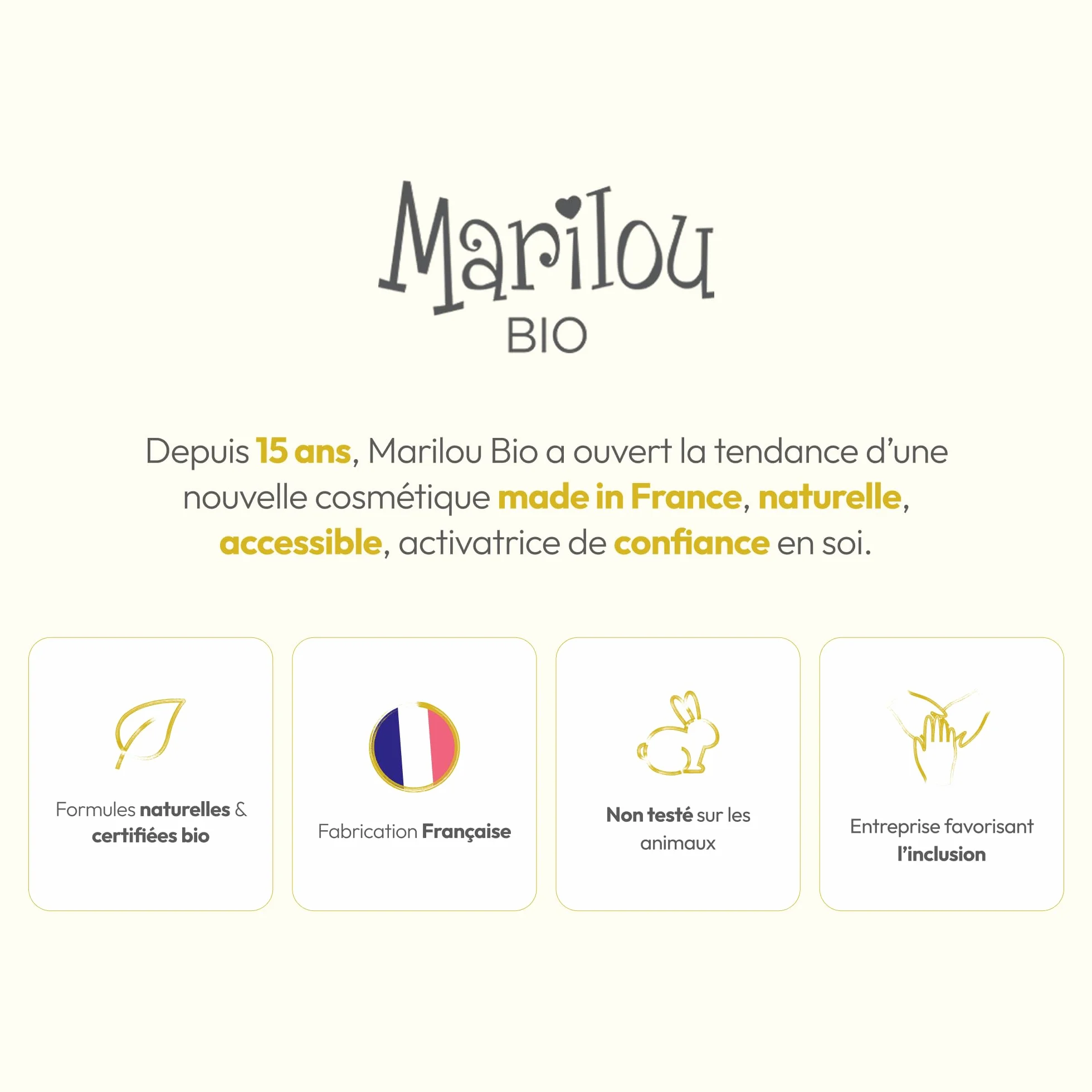 MARILOU BIO Crème de Nuit visage à l'Huile d'Argan bio 98% d'ingrédients d'origine naturelle Peaux normales à sèches 50ml