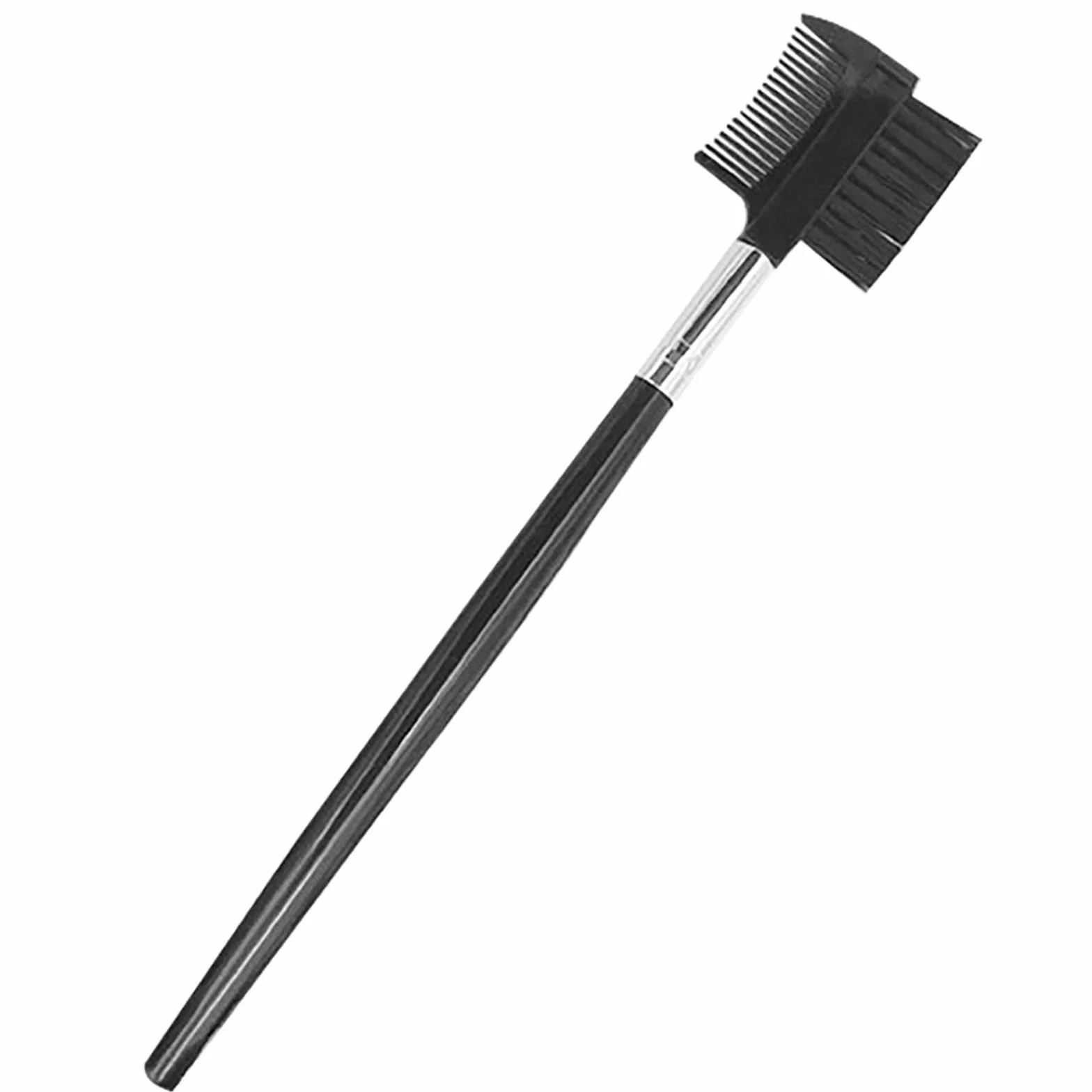 Brosse à Cils et Sourcils Peigne à Cils Pinceau à Sourcil Outil de Maquillage Noir