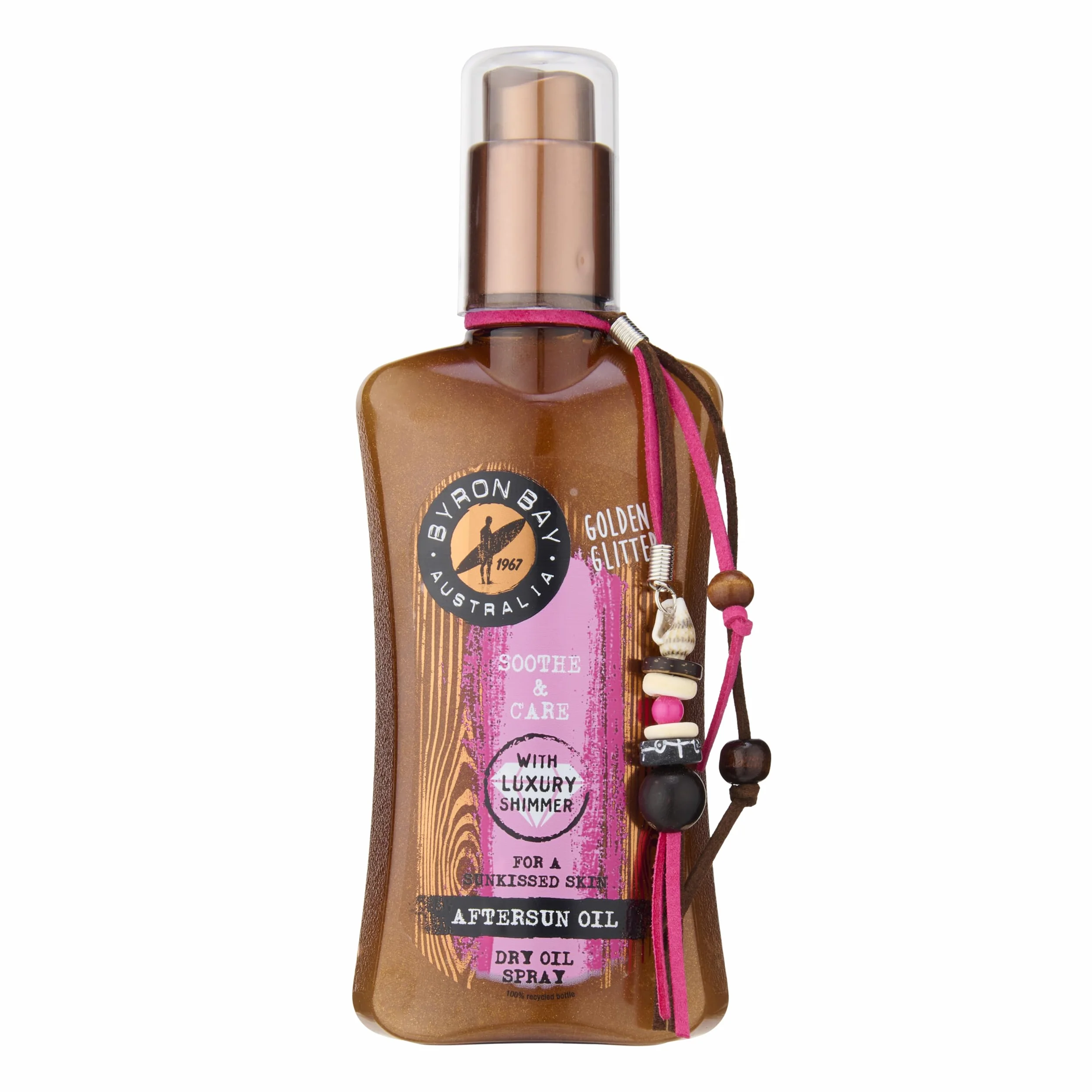 Byron Bay Australia Lotion Après-Soleil Huile Sèche Brume Pailletée 200ml