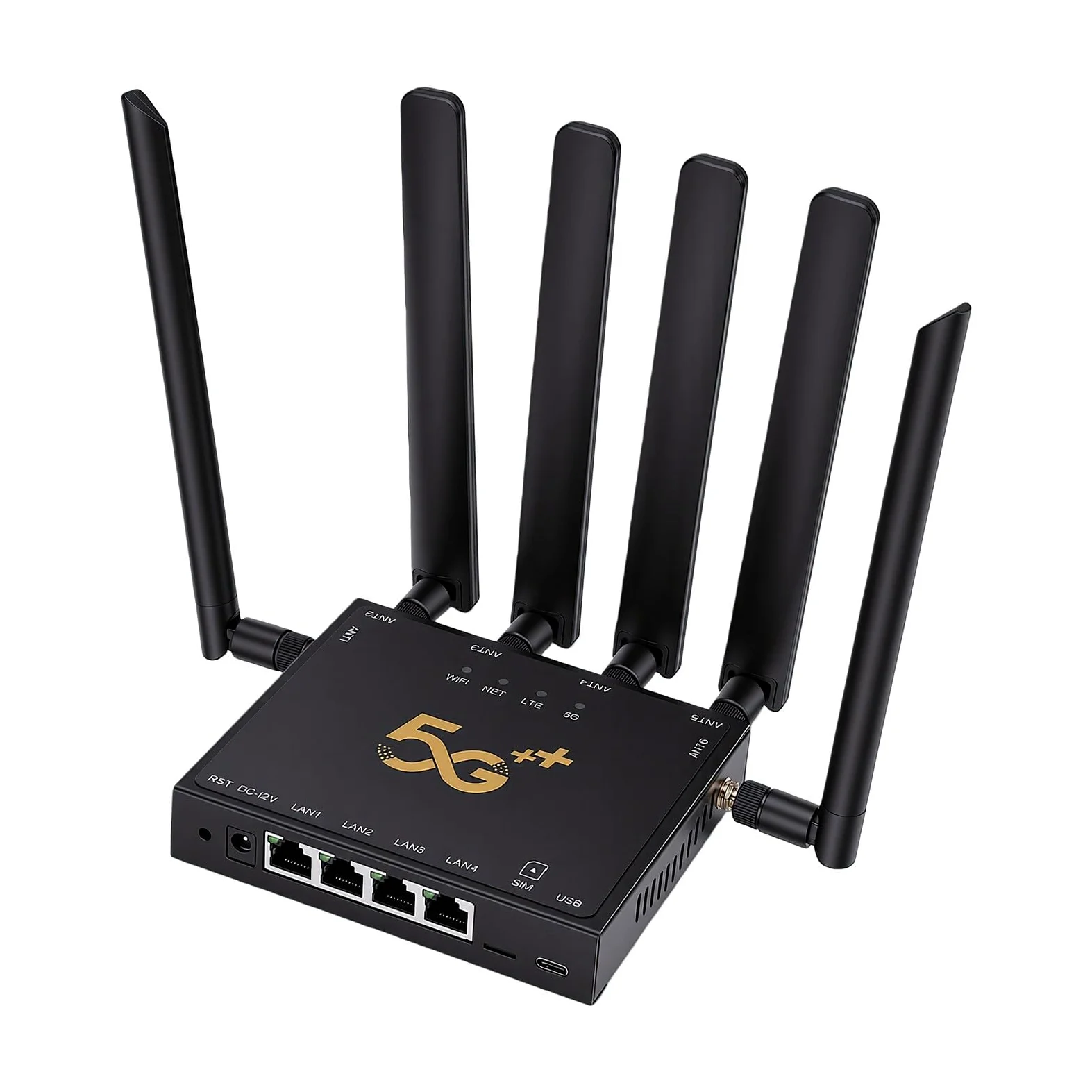 Duokon Routeur Industriel 5G, Routeur SIM Double Mode NSA SA, Gigabit sans Fil avec Verrouillage Multi-Bandes pour Europe, Asie, Afrique, Australie