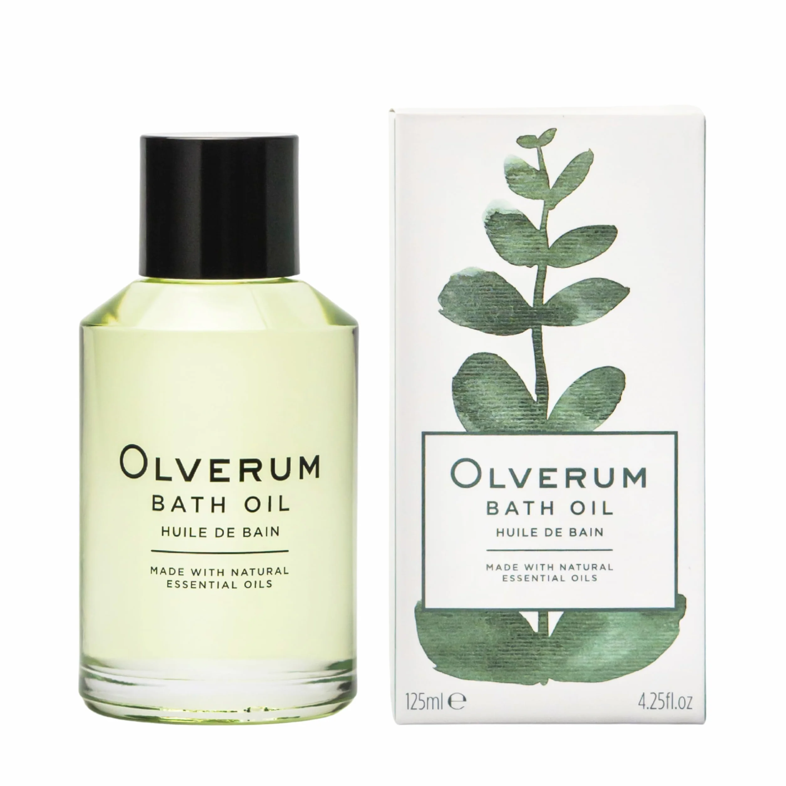 Olverum Huile de bain apaisante 125 ml - Mélange concentré d'huiles essentielles relaxantes