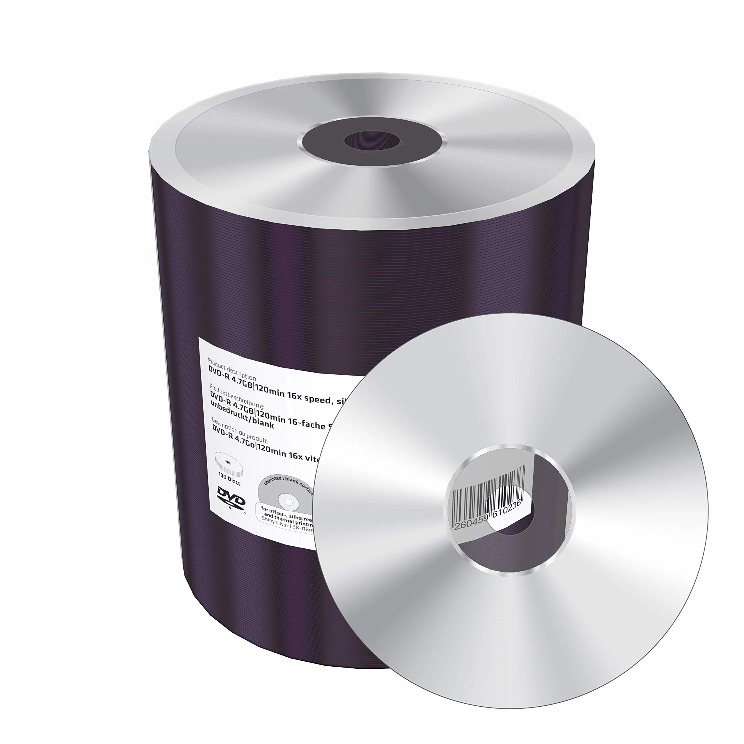 MediaRange MR422 Lot de 100 DVD-R 4,7 Go