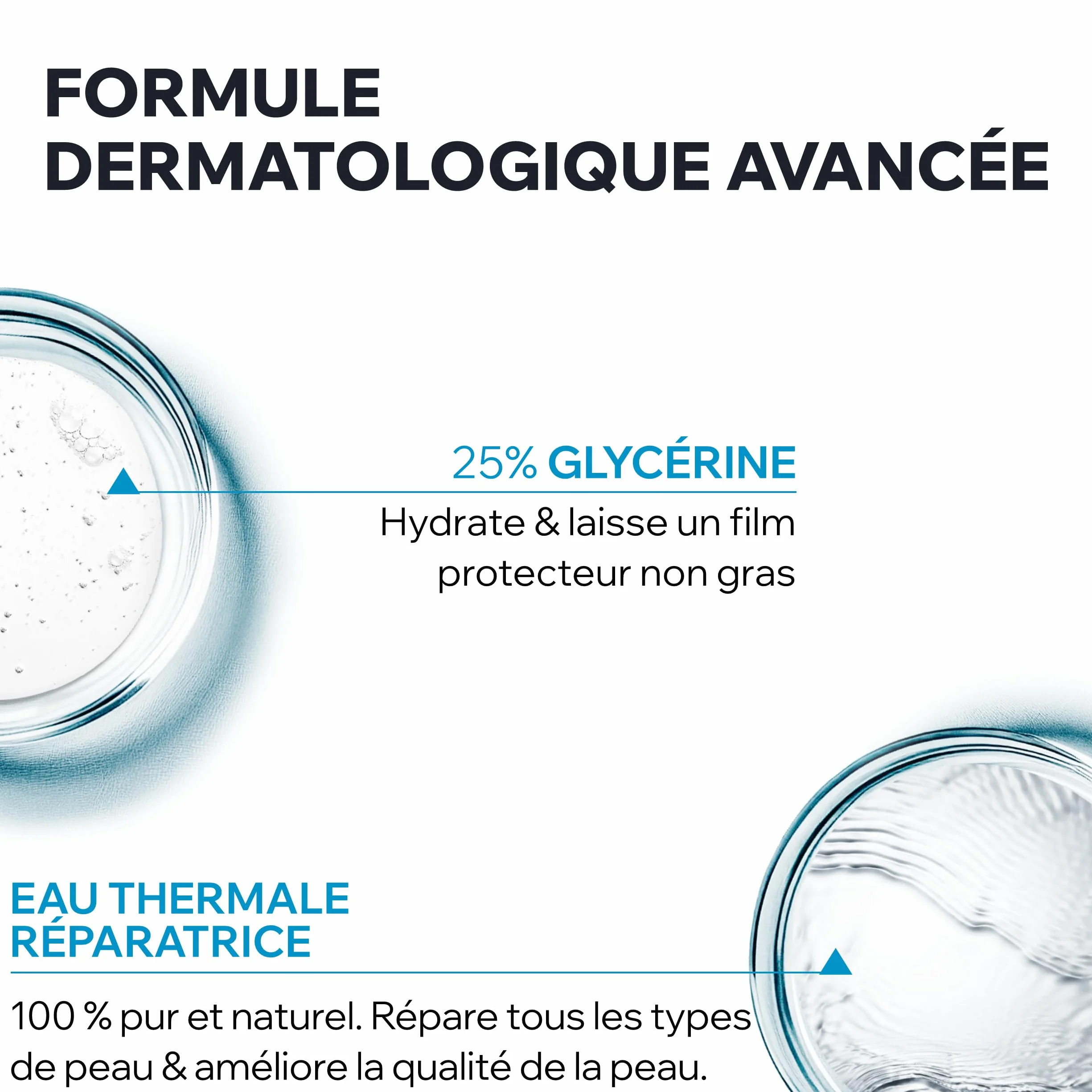 Uriage Huile de Douche 50ml Nettoyant Visage et Corps Peaux Sèches et Sensibles 25% Glycérine pH Physiologique Sans Savon