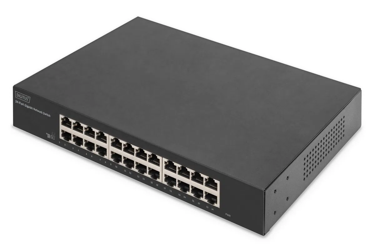 Digitus 24-Port Gigabit Switch, 19 Zoll, Unmanaged (dN-80113-2)