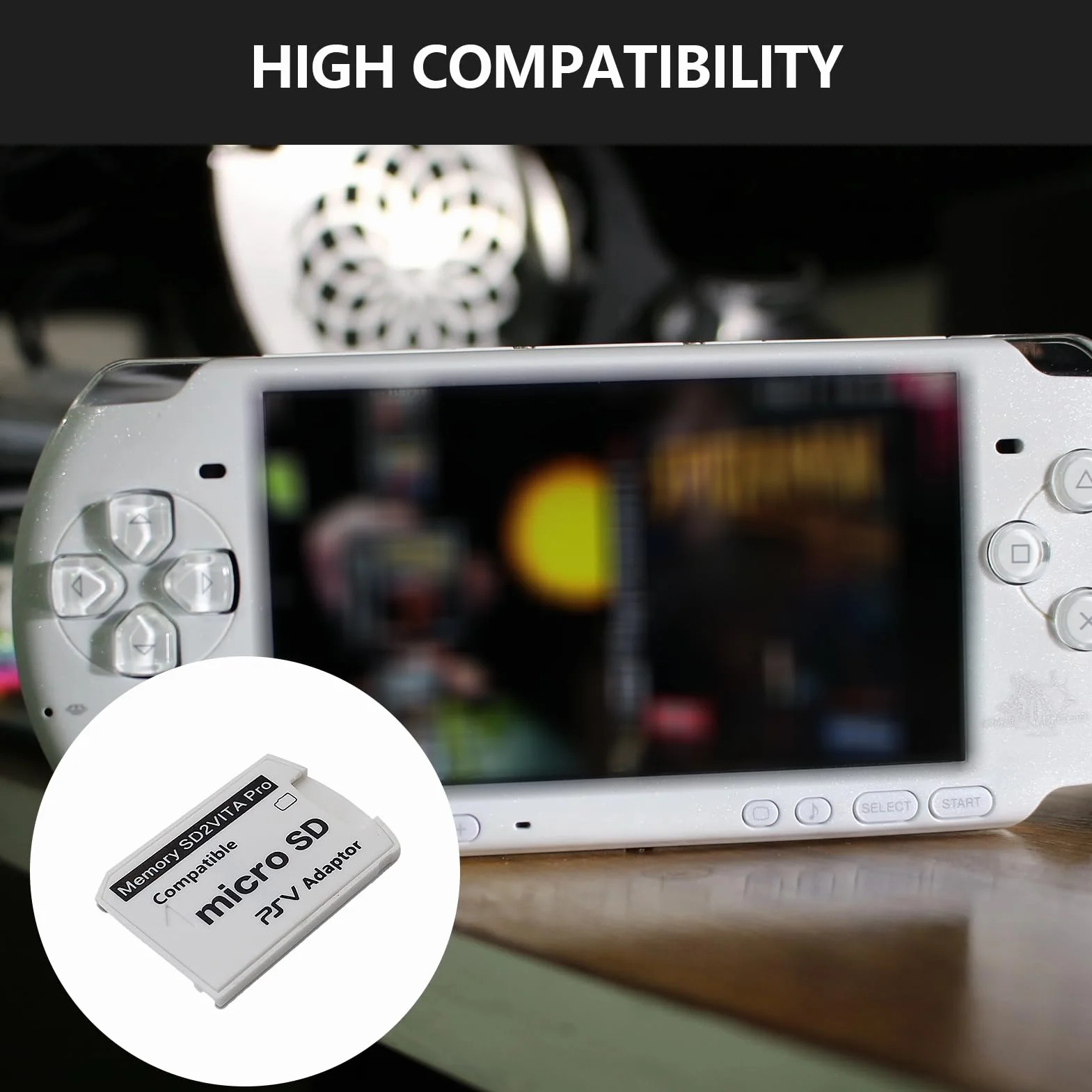 SD2vita Carte Mémoire Adaptateur PS Vita 1000 2000 Convertisseur