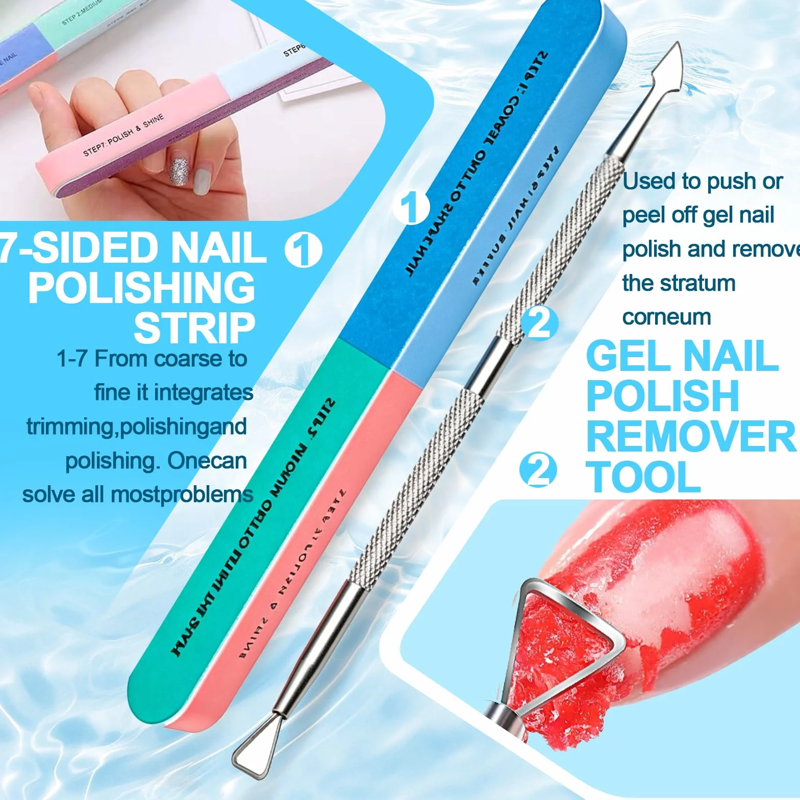 Kit Dissolvant Vernis Semi Permanent Gel 15ML