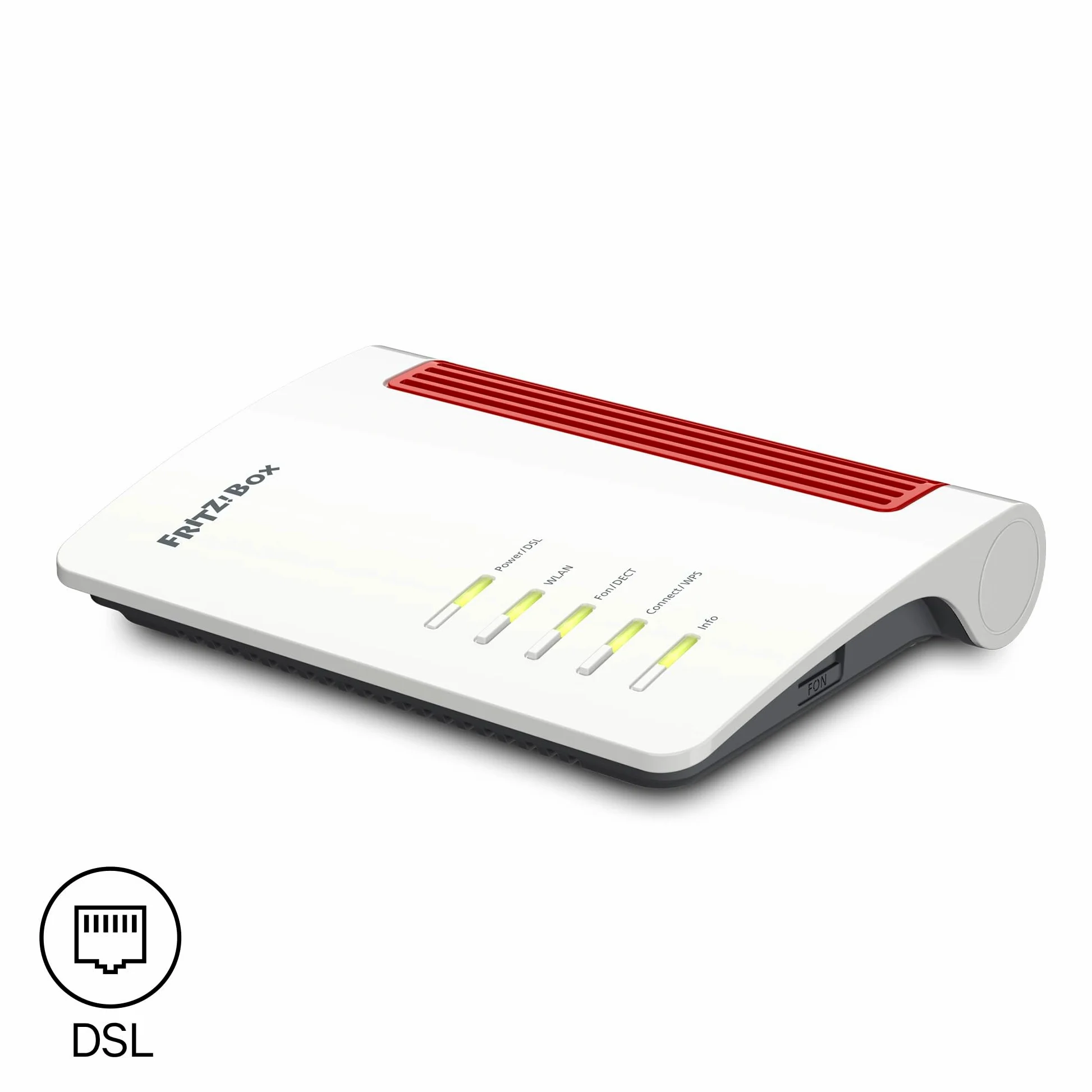 Avm Fritz!box 7530 Ax - Wireless Router - DsL-Modem 4-PorT-Switch - 1gbe - WI-Fi 6 - DuaL-Band - VoiP-Telefonadapter (dect) (20002930)