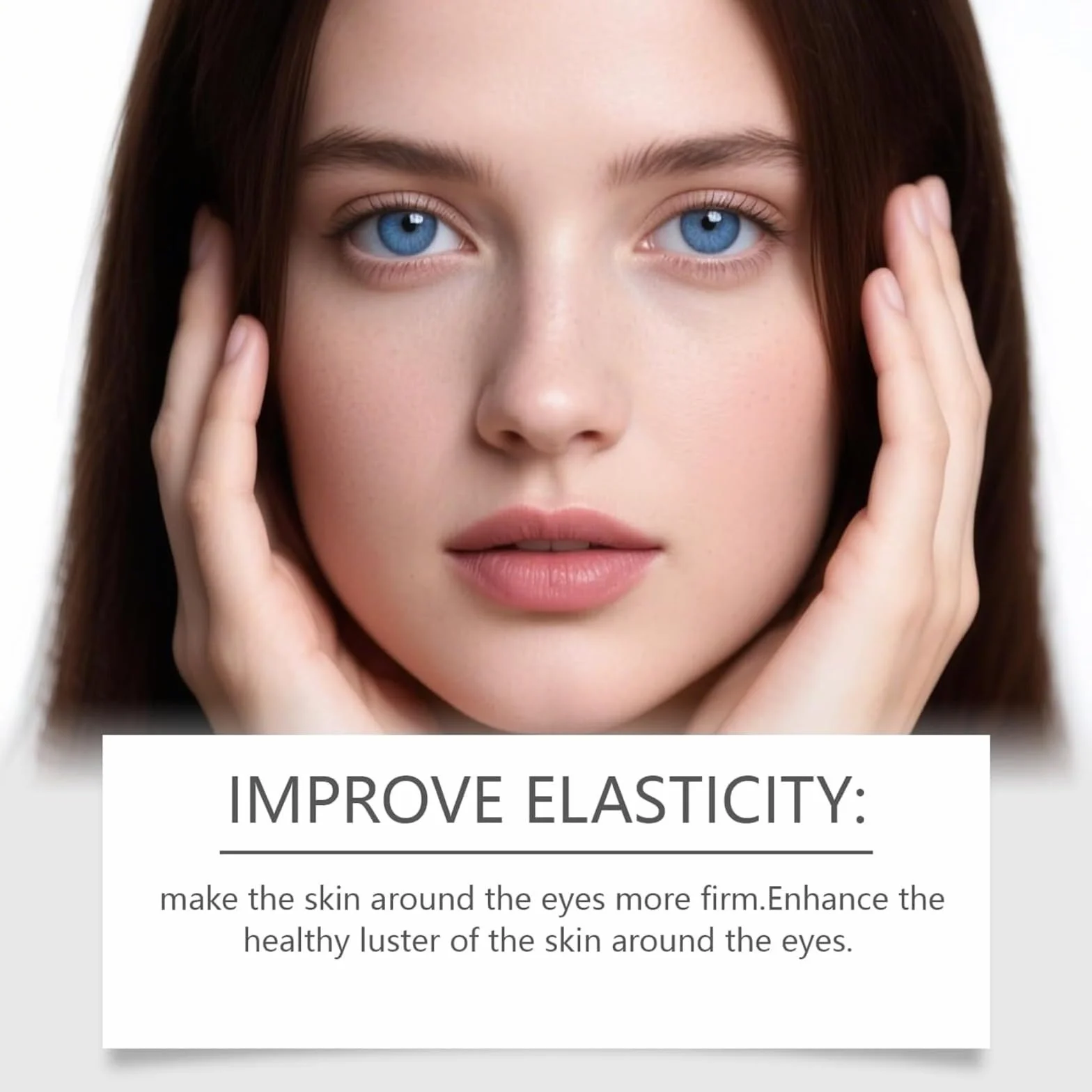 Crème Contour des Yeux Raffermissant Temporaire Poches Rides Lissage Instantané Pinceau Applicateur