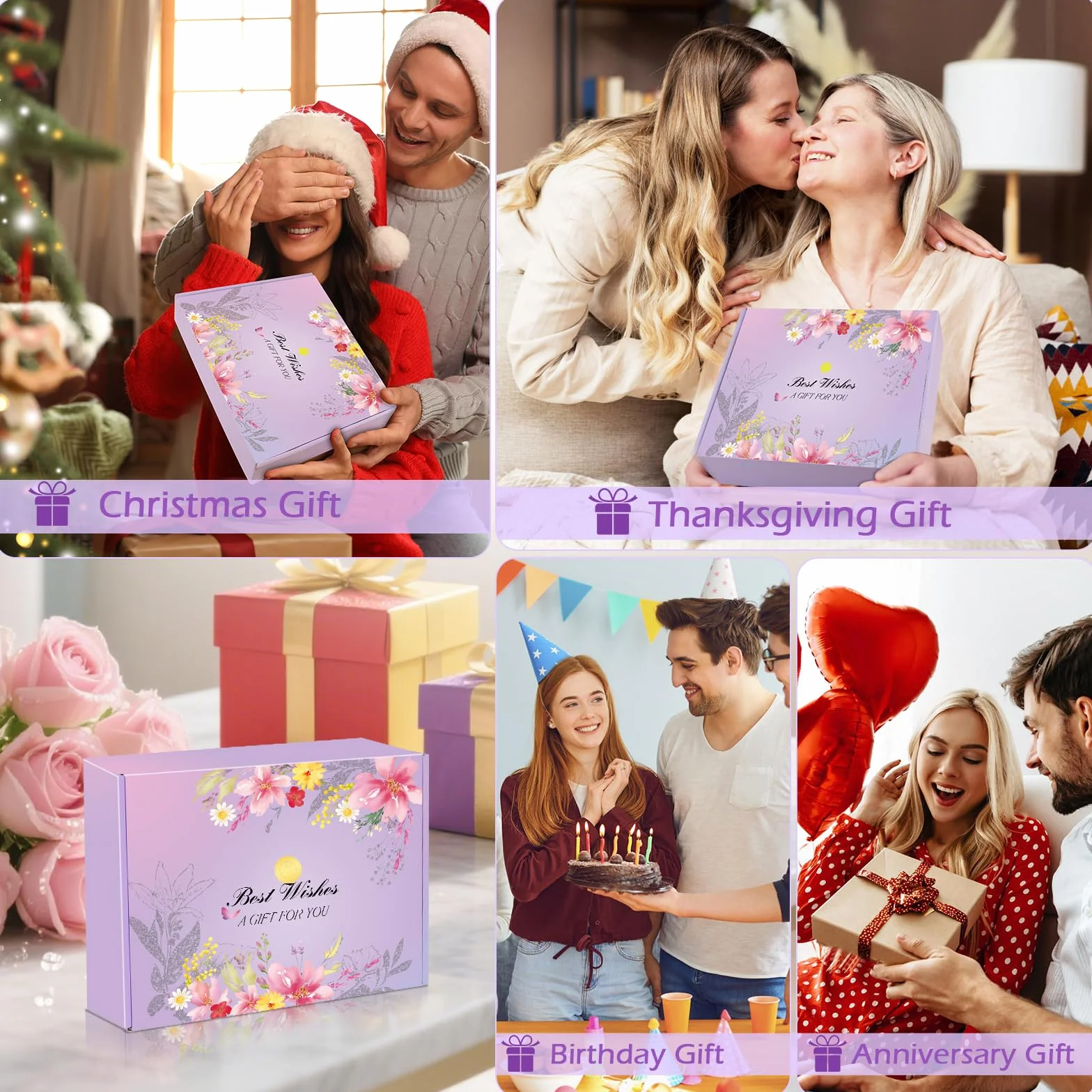 Coffret Cadeau Crème Mains 60 Lot, Mini Lotion Hydratante Parfumée pour Femme