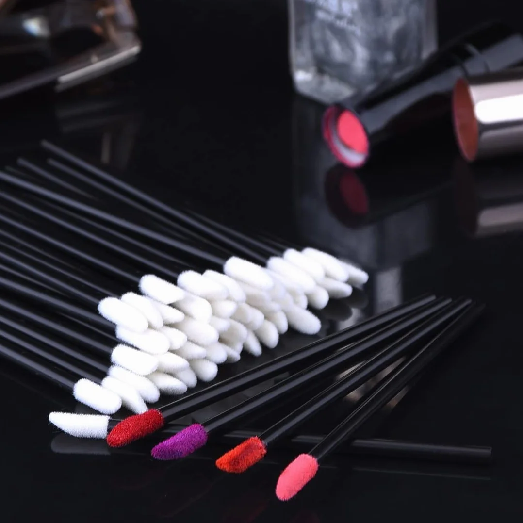 100Pcs Micro Brosses Jetables pour Extension de Cils, Coloration des Cils, Maquillage