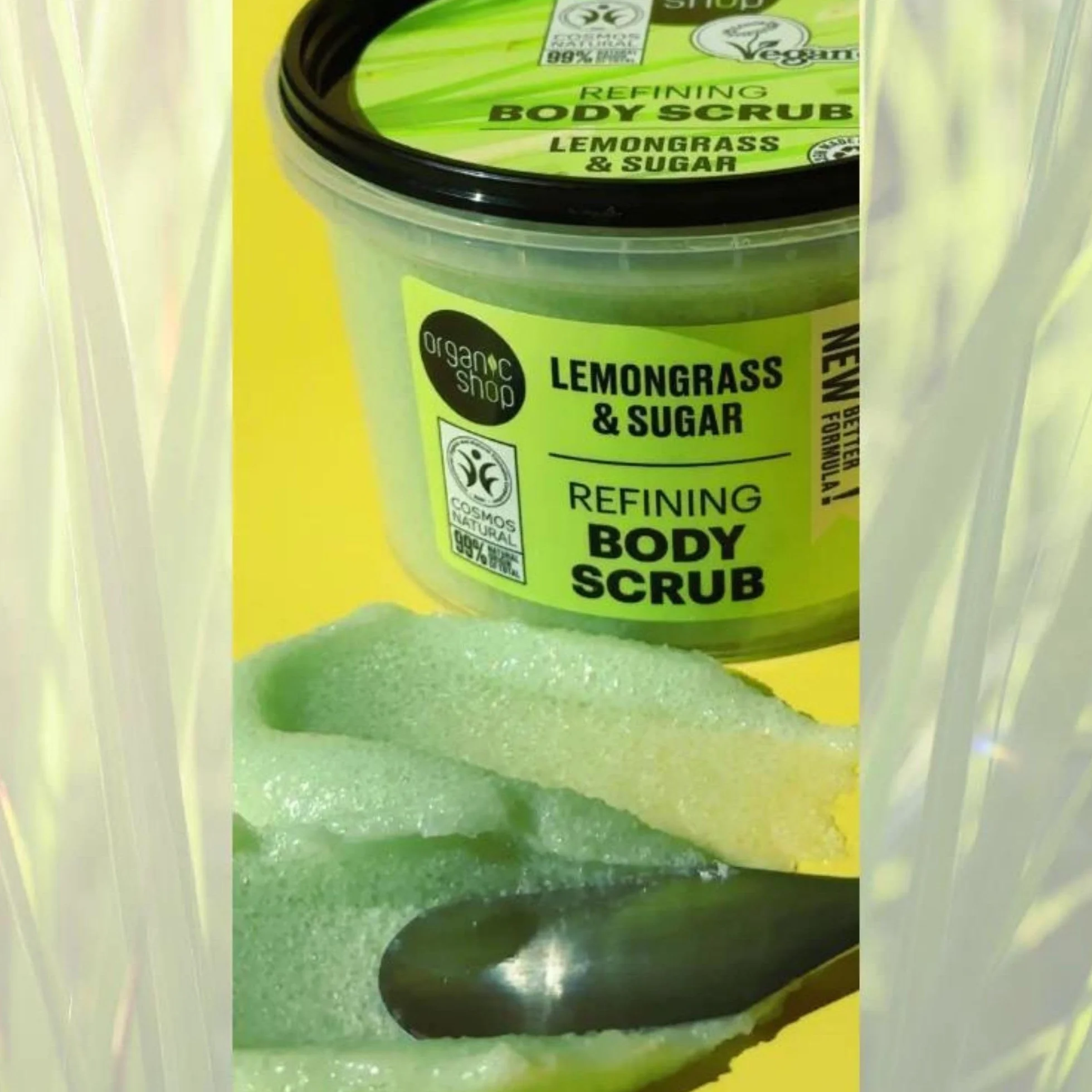 Organic Shop Body Scrub Natural Provence Lemongrass and Sugar 250ml