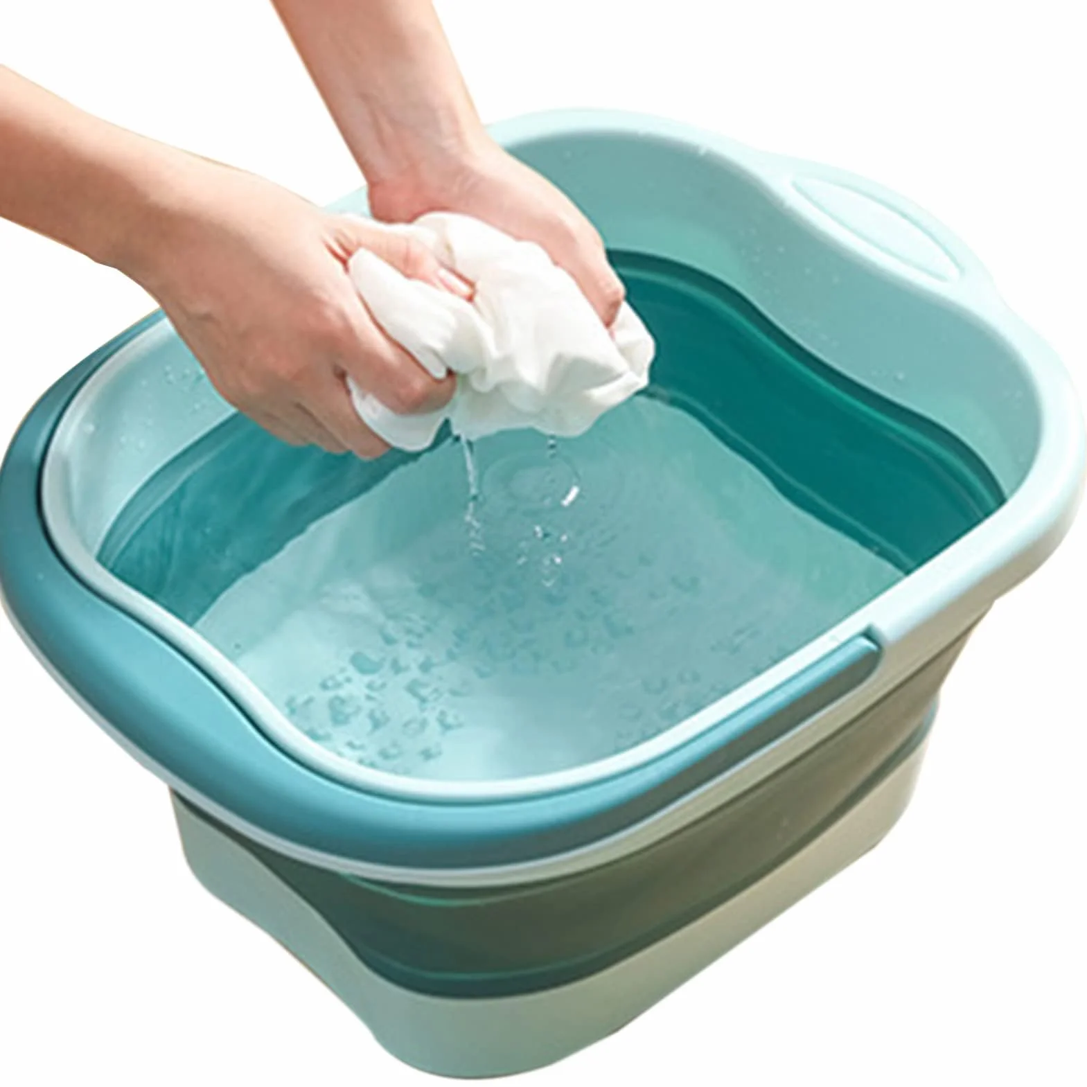 Baignoire de pieds pliable grand seau de bain de pieds pour soulager le stress