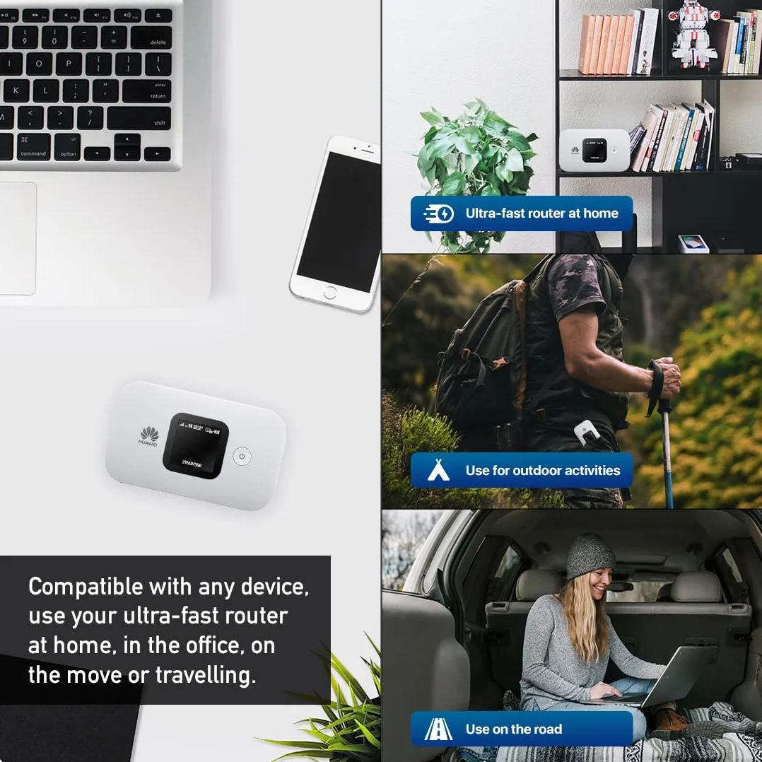 Huawei E5577 Point d'accès Wi-Fi Portable Cat 4 Débloqué Blanc