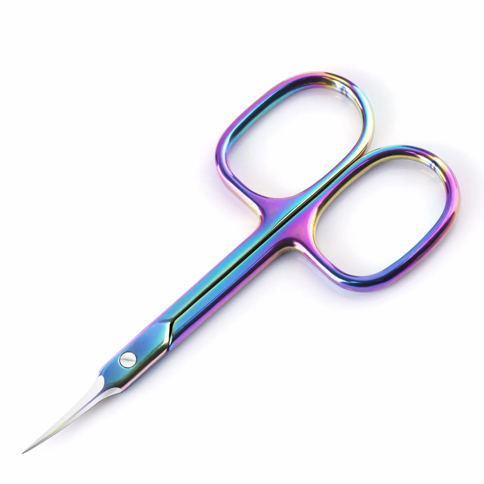 BNG Ciseaux à cuticules professionnels incurvés pour ongles, outil de pédicure manucure nail art violet