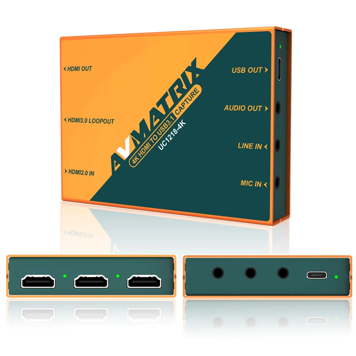 AVMATRIX UC1218-4K Carte de capture 1440p/4K 1080P60 non compressée (YUY2) Capture pour jeu en direct, latence ultra-faible PS5 PS4/Pro Xbox Series X/S Xbox One X/S sur PC et Mac