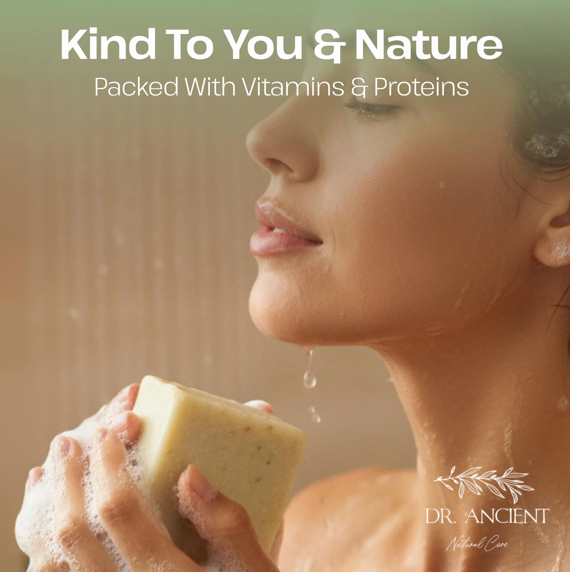 Dr.Ancient Barre de savon au lait d'ânesse biologique anti-âge hydratant