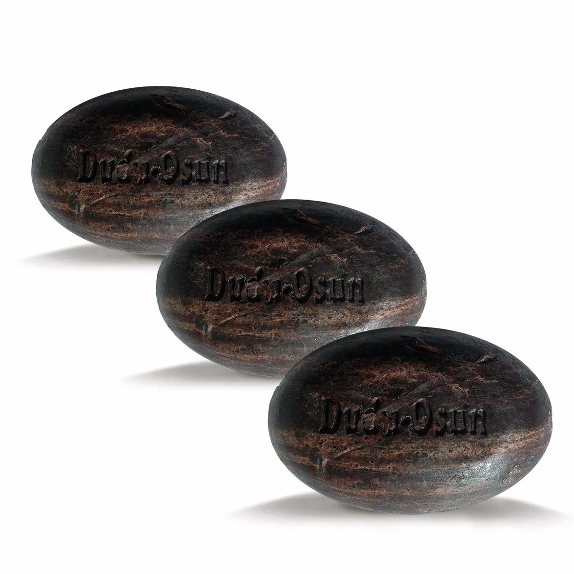 Dudu Osun Lot de 3 savons noirs d’Afrique, 150 g