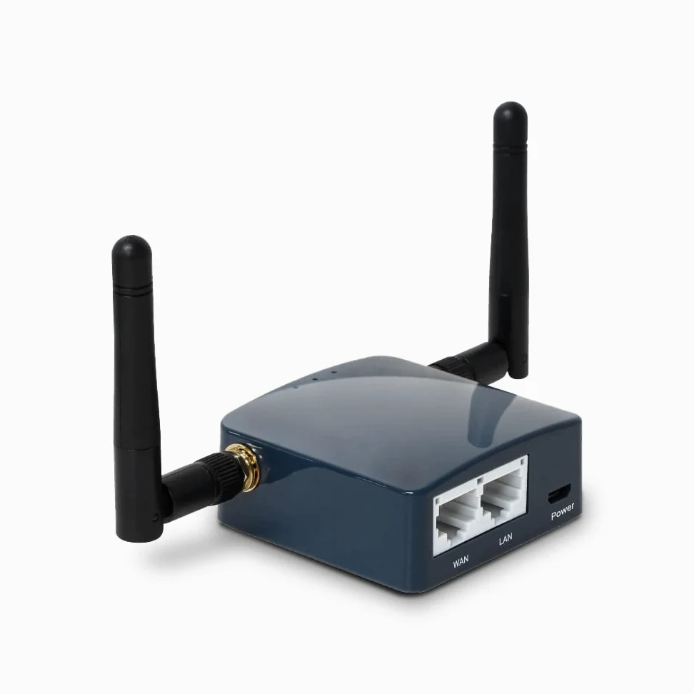 GL.iNet GL-AR300M16-Ext routeur Wi‑FI Voyage OpenWrt 2 Etherne | Mini routeur Wi‑Fi de voyage privé avec OpenWrt, OpenVPN/WireGuard, 2 ports Ethernet, USB 2.0, double antenne, 41 g