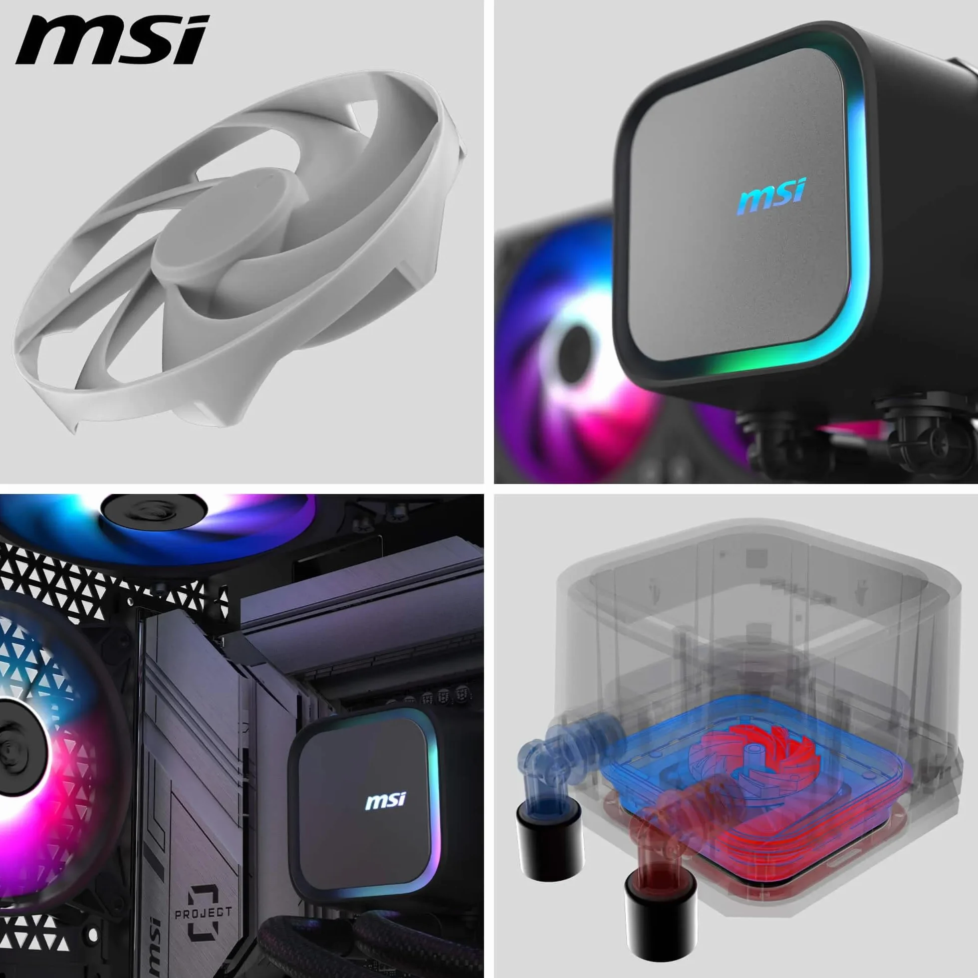 MSI MAG CORELIQUID A13 360 Watercooling AIO ARGB CycloBlade 7 Split-Flow Radiateur