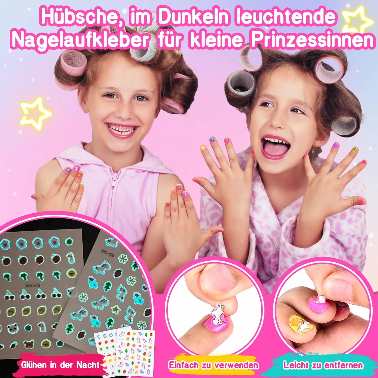 Coffret Maquillage Enfant Vernis à Ongle Kit Manucure Fille 6-12 ans Cadeau