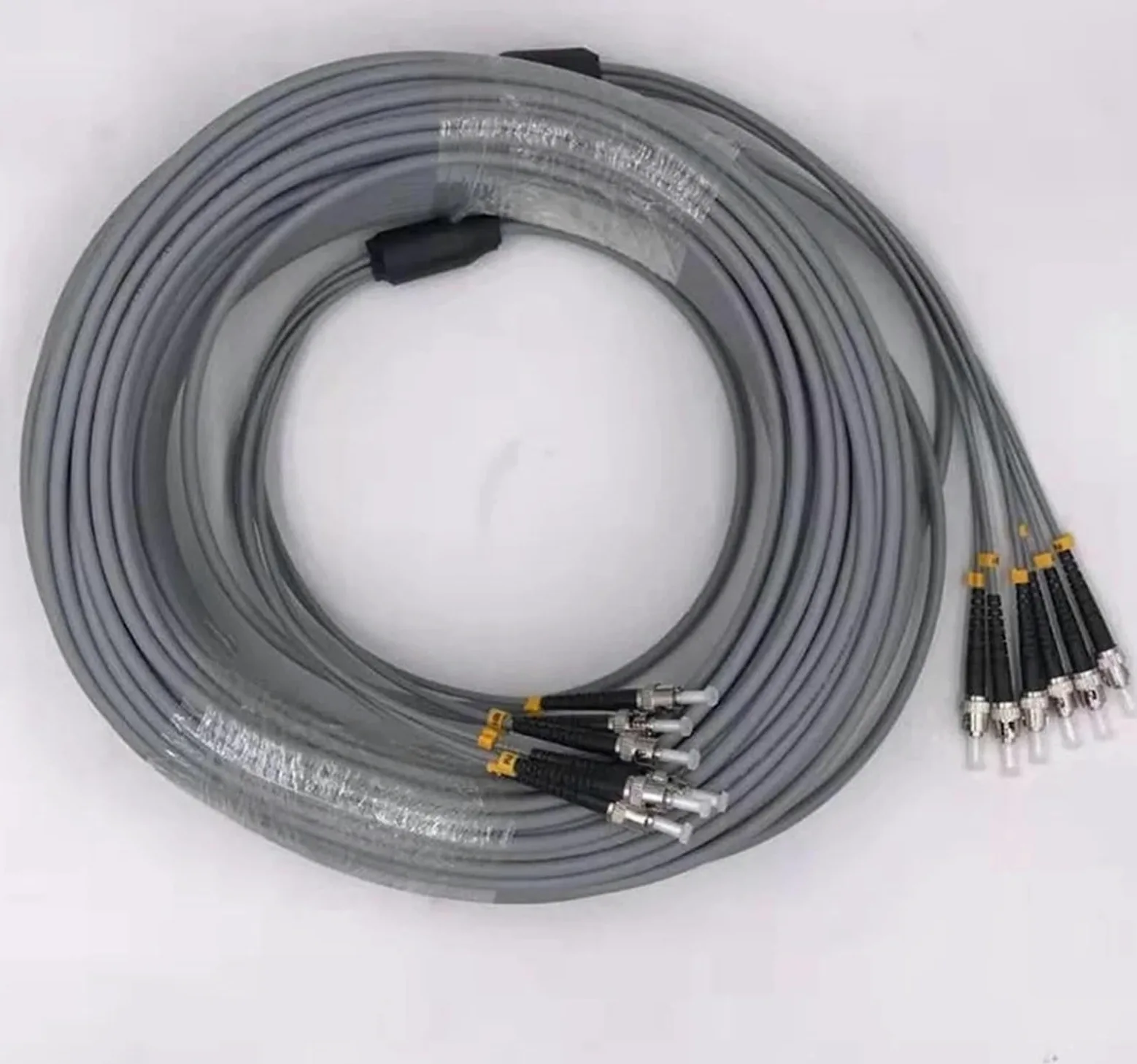 Lot de 3 câbles de raccordement à fibre optique blindé à 6 fils OM1 mm 6 C SC LC FC STA multimode 6 fibres optiques 20 m, 30 m, 40 m (3 m, SC-SC)