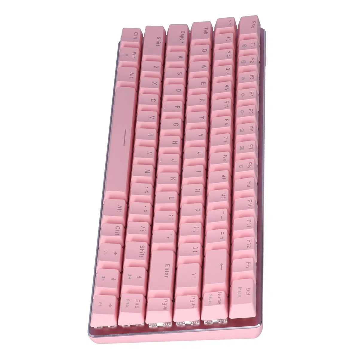 Ausla Clavier USB 82 Touches Type-C, Rétroéclairage Blanc Mécanique