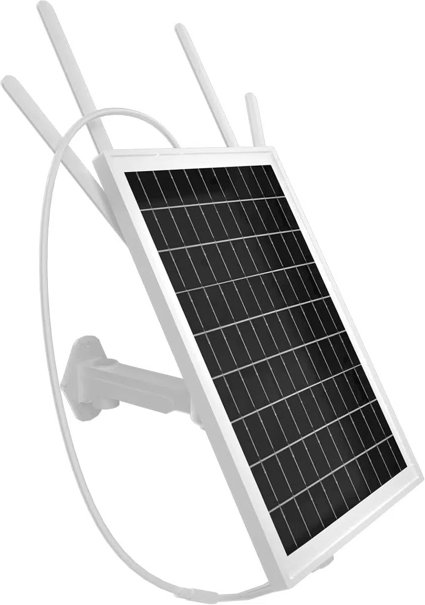 Repeteur WiFi Solaire Batterie Exterieur sans Fil, Amplificateur de Signal WiFi pour Jardin, Ferme et Ranch, Batterie Solaire d'extérieur 2,4 G Longue portée jusqu'à 100 mètres