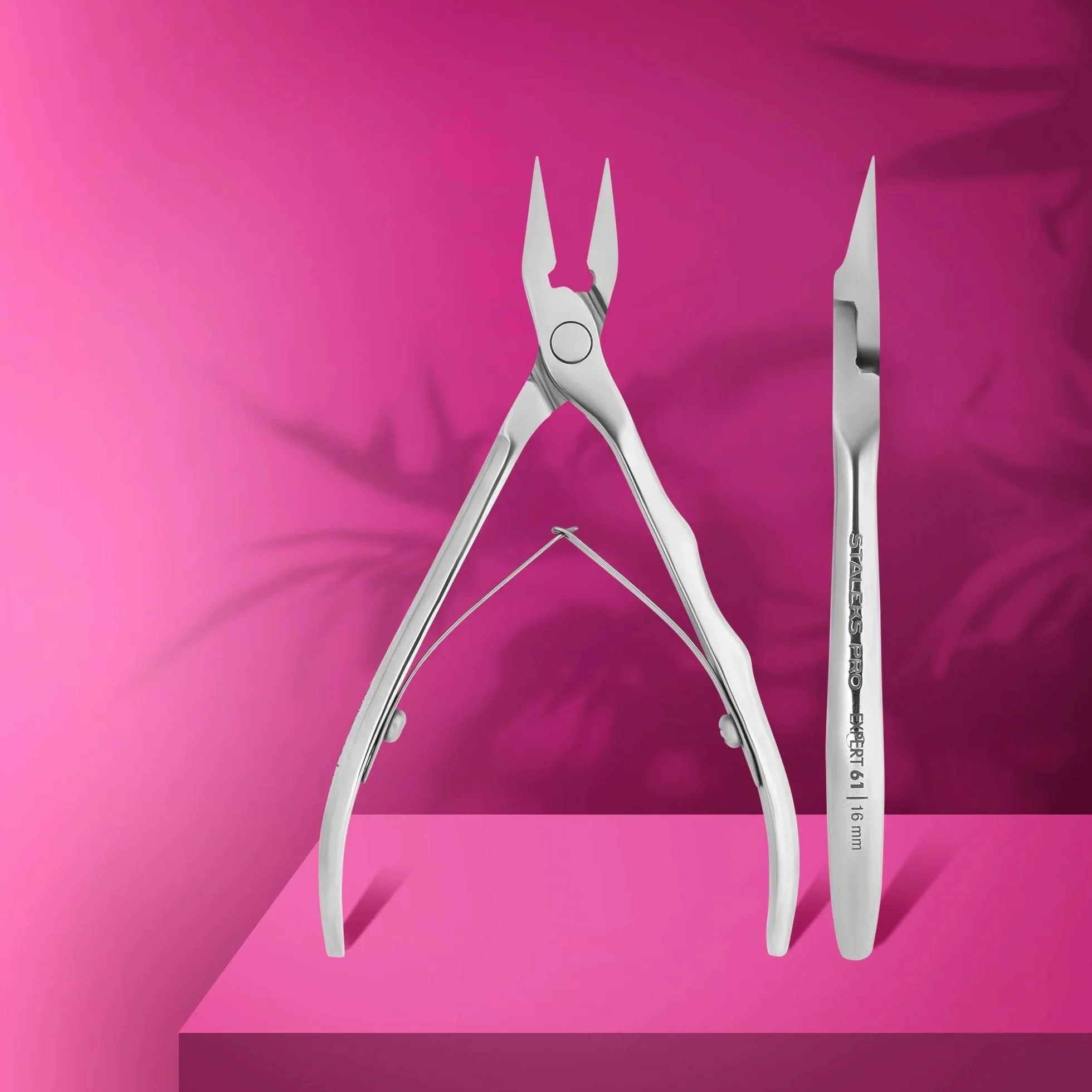 STALEKS PRO Pince coupe-ongles professionnelle 16 mm Acier inoxydable Expert NE-61-16